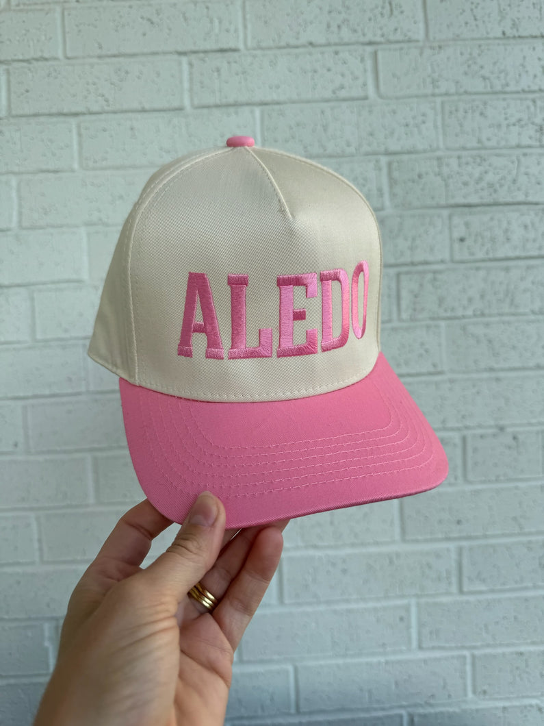 PINK OUT hat| pink + cream