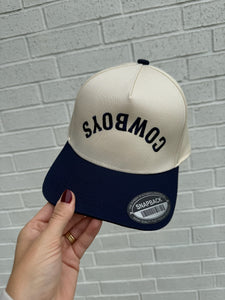 Cowboys hat | cream + navy