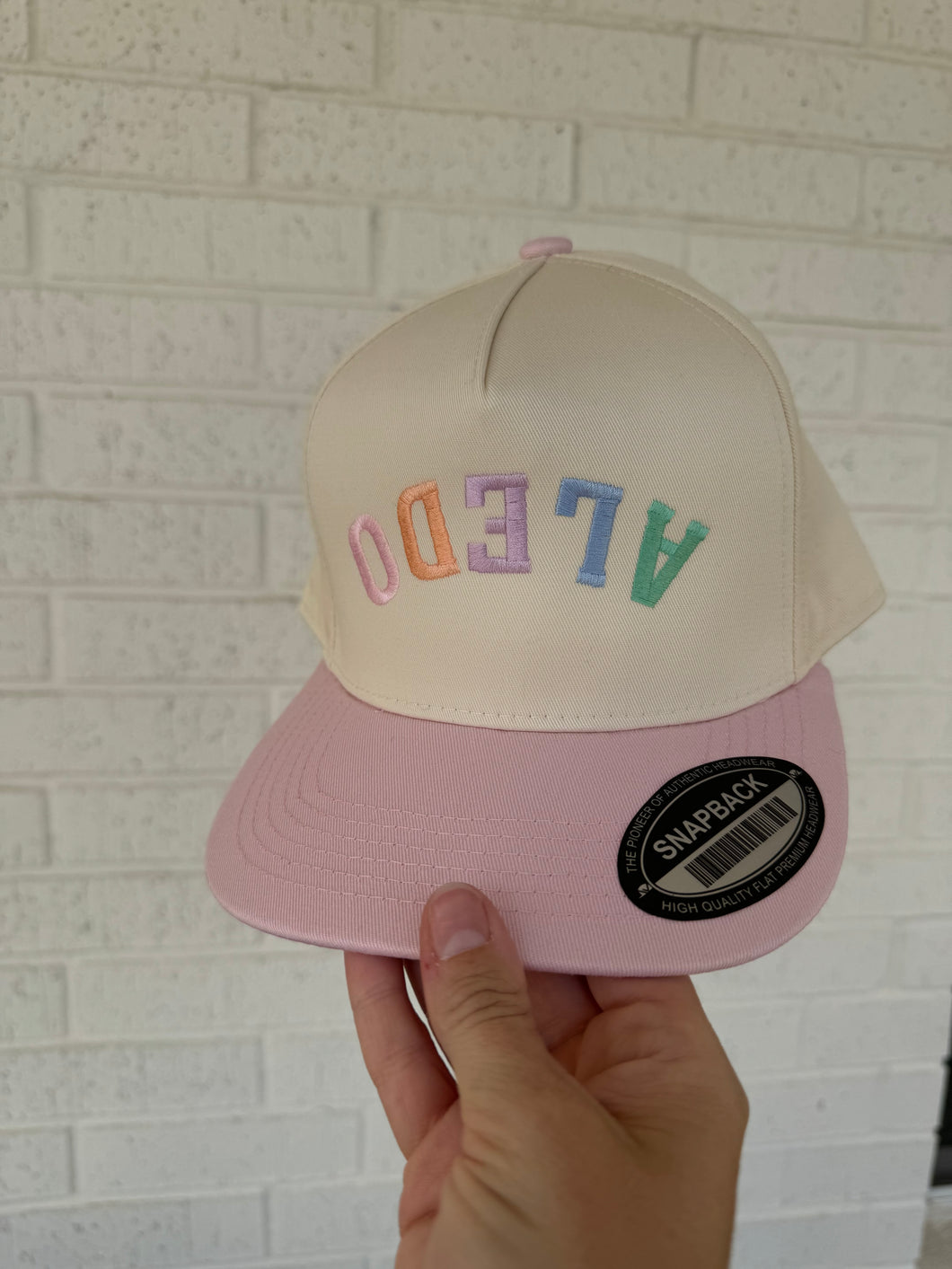 ALEDO hat | cream+ pink/multicolor