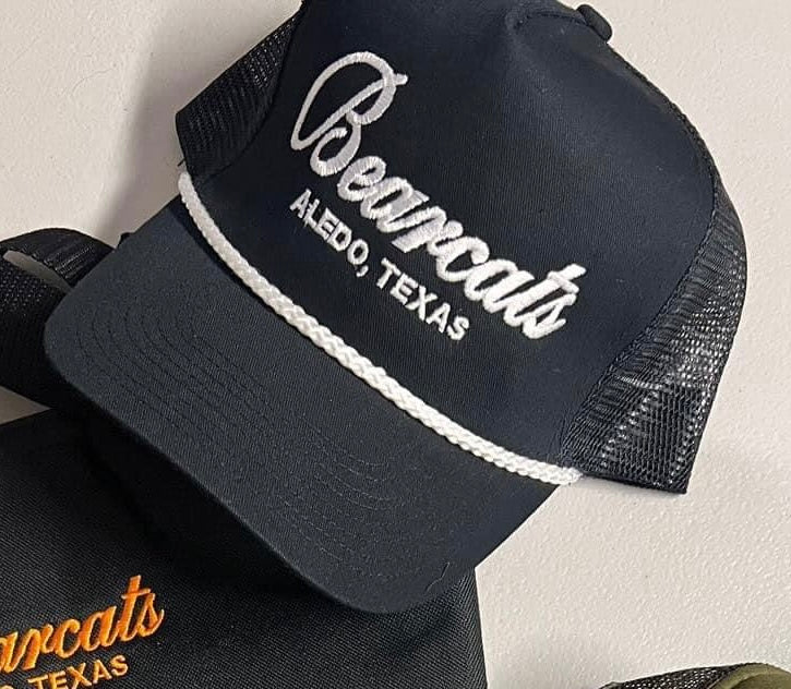 Bearcats hat | black trucker/white