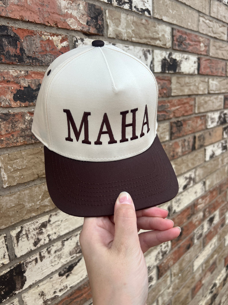 MAHA hat | cream + chocolate