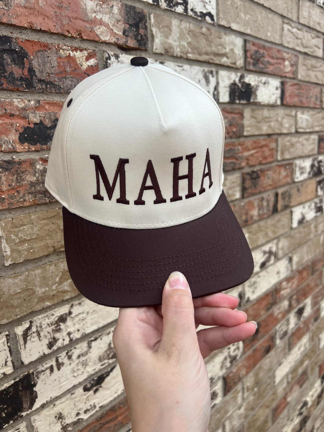 MAHA hat | cream + chocolate