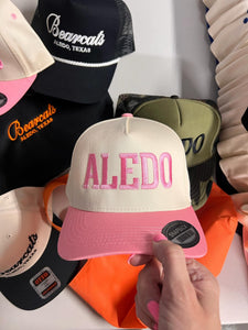 PINK OUT hat| pink + cream