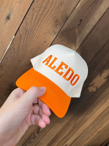 ALEDO hat | cream + orange/orange