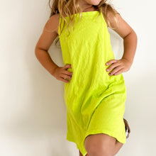 Load image into Gallery viewer, Chartreuse Green Tank Dress