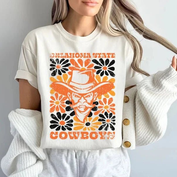 OKLAHOMA STATE GROOVY FLORAL