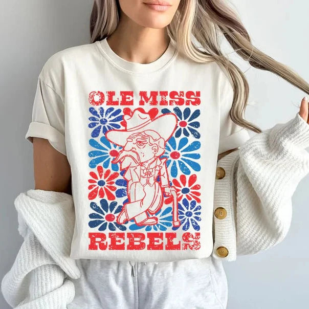 OLE MISS GROOVY FLORAL