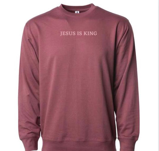 Jesus Is King Mauve