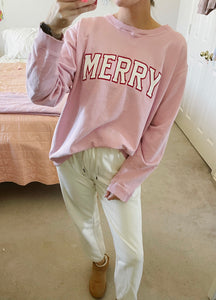 Merry Pink Pullover | Adult