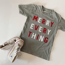Load image into Gallery viewer, Merry Everything Tee | Kids (green)