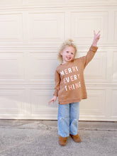 Load image into Gallery viewer, Merry Everything Tan Pullover | Kids